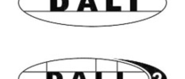Schwarz Weiß Logo der Steuerungsart und Leuchtendimmvariante DALI und DALI2.