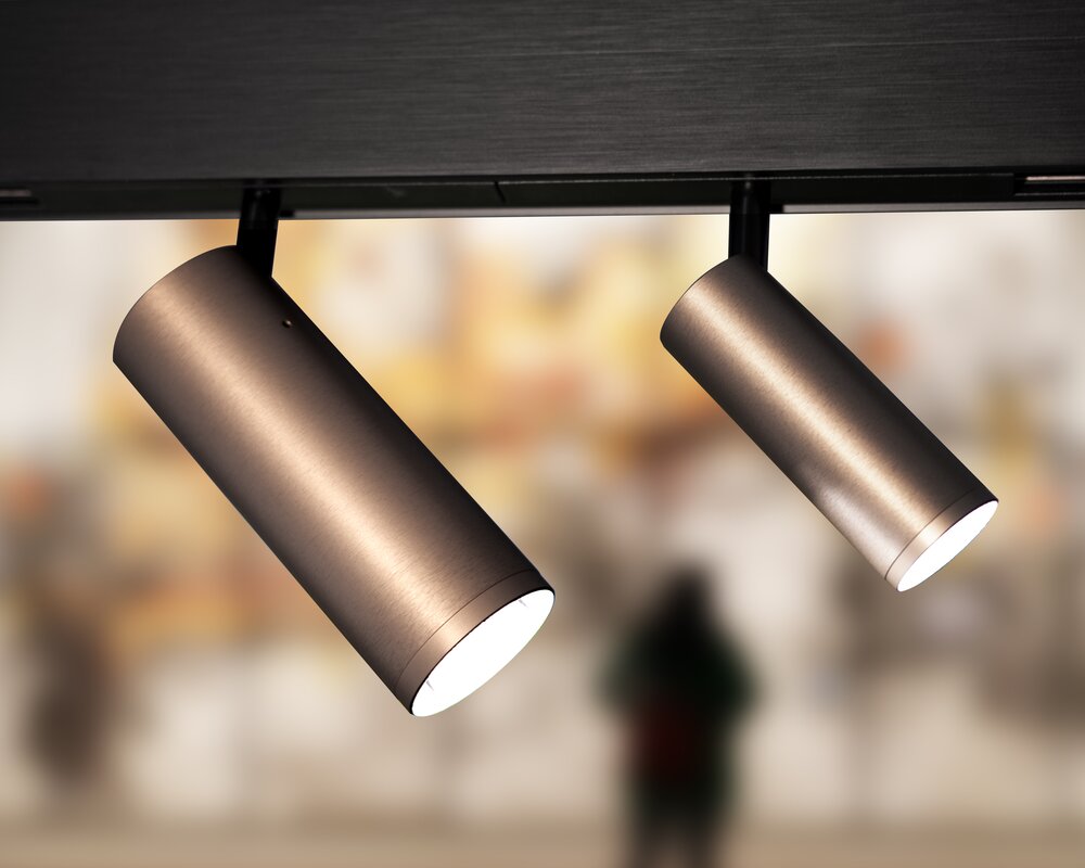 SATTLER EVOLUTION SPOT M Cylindrical movable ceiling spotlight