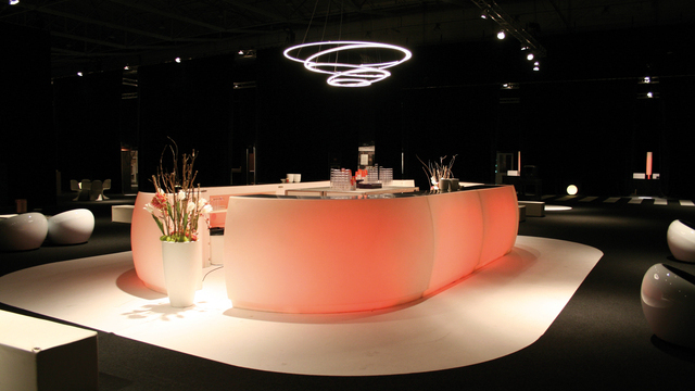 Modern TOCCATA chandelier above the counter