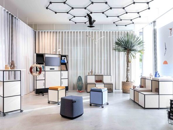 Favo Light Net from SATTLER used in the office | © Dauphin HumanDesign® Group GmbH & Co. KG