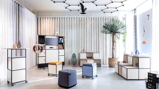 Favo Light Net from SATTLER used in the office | © Dauphin HumanDesign® Group GmbH & Co. KG