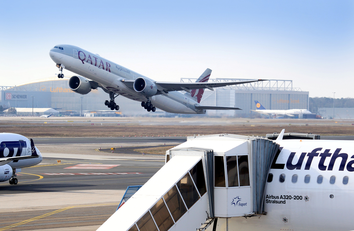 Flugzeug im Abflug vom Frankfurter Flughafen.  | © Fraport
